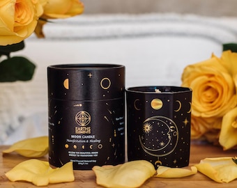 Moon Phase Crystal Candle
