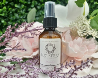 Mosquito Repellent - 2oz Spray - Handmade- All-Natural Essential, Lavender - Deet FREE, Amazing Scent
