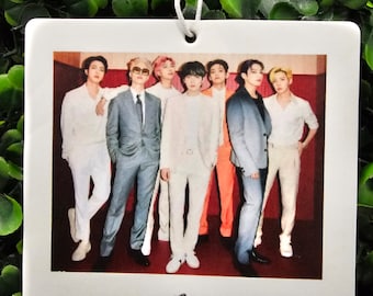 BTS Air Freshener Polaroid Style -Hanging Car Air Freshener - Double-Sided