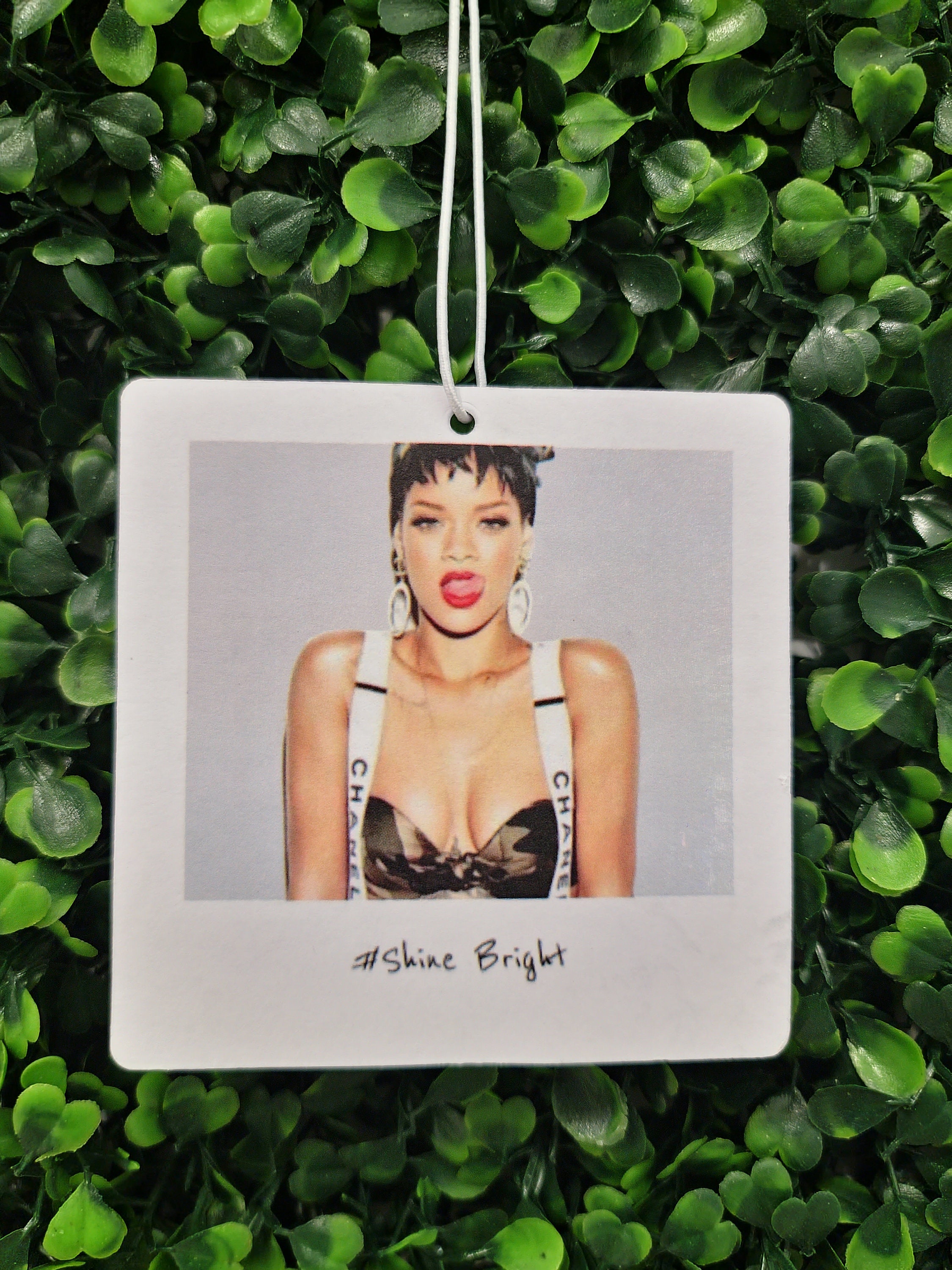 Rihanna Air Freshener Polaroid Style hanging Car Air 