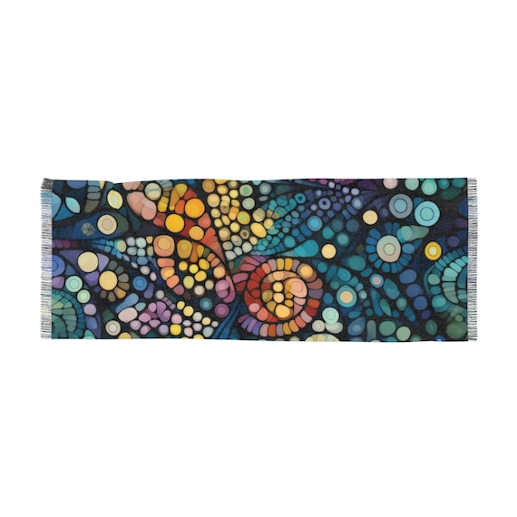 Avant Garde Modern Abstract Effervescence Women's Scarf  - Add a touch of Modern Sophistication to your wardrobe with this artistic scarf.