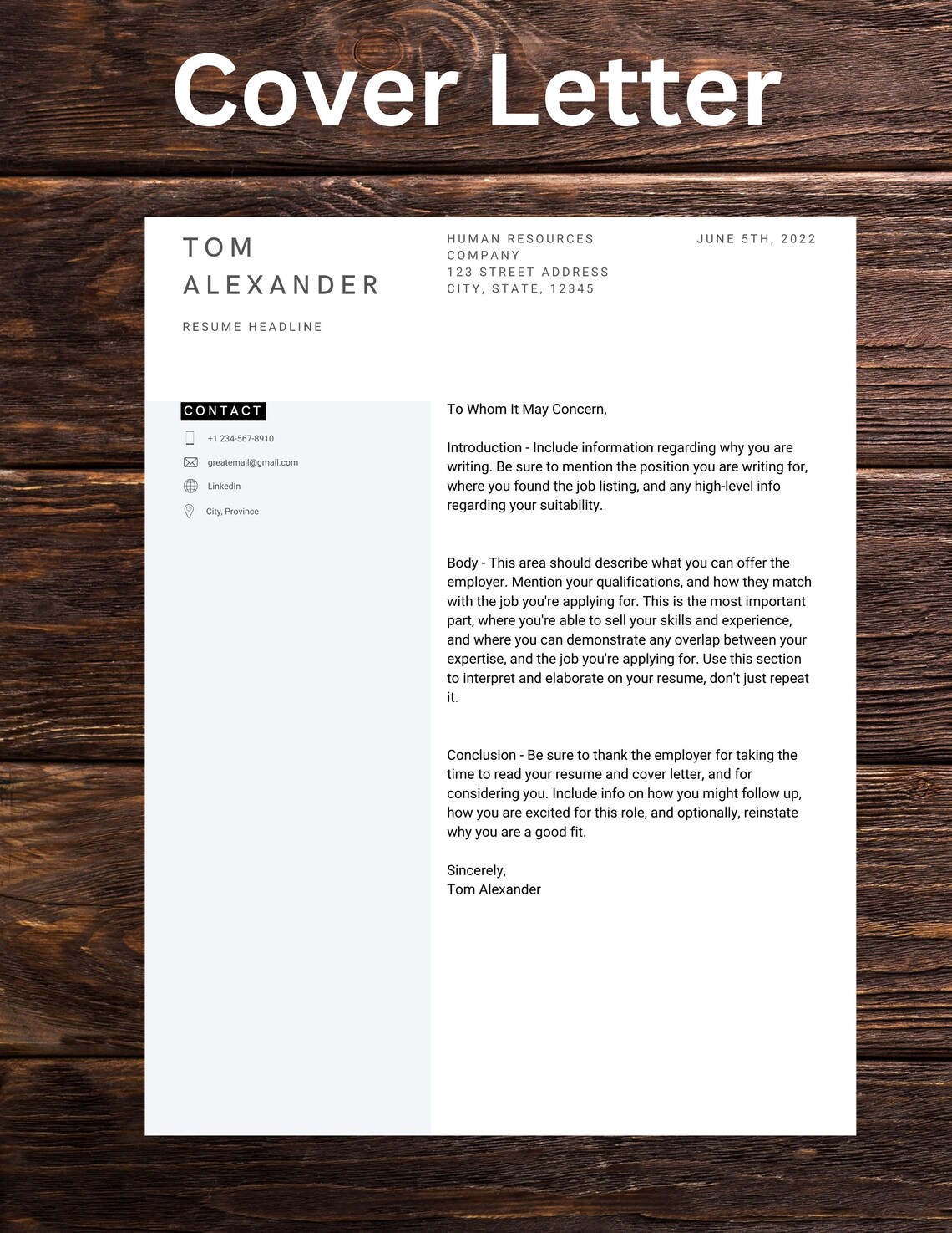 Clean Resume Template for Canva | Minimalist Executive CV Design ...