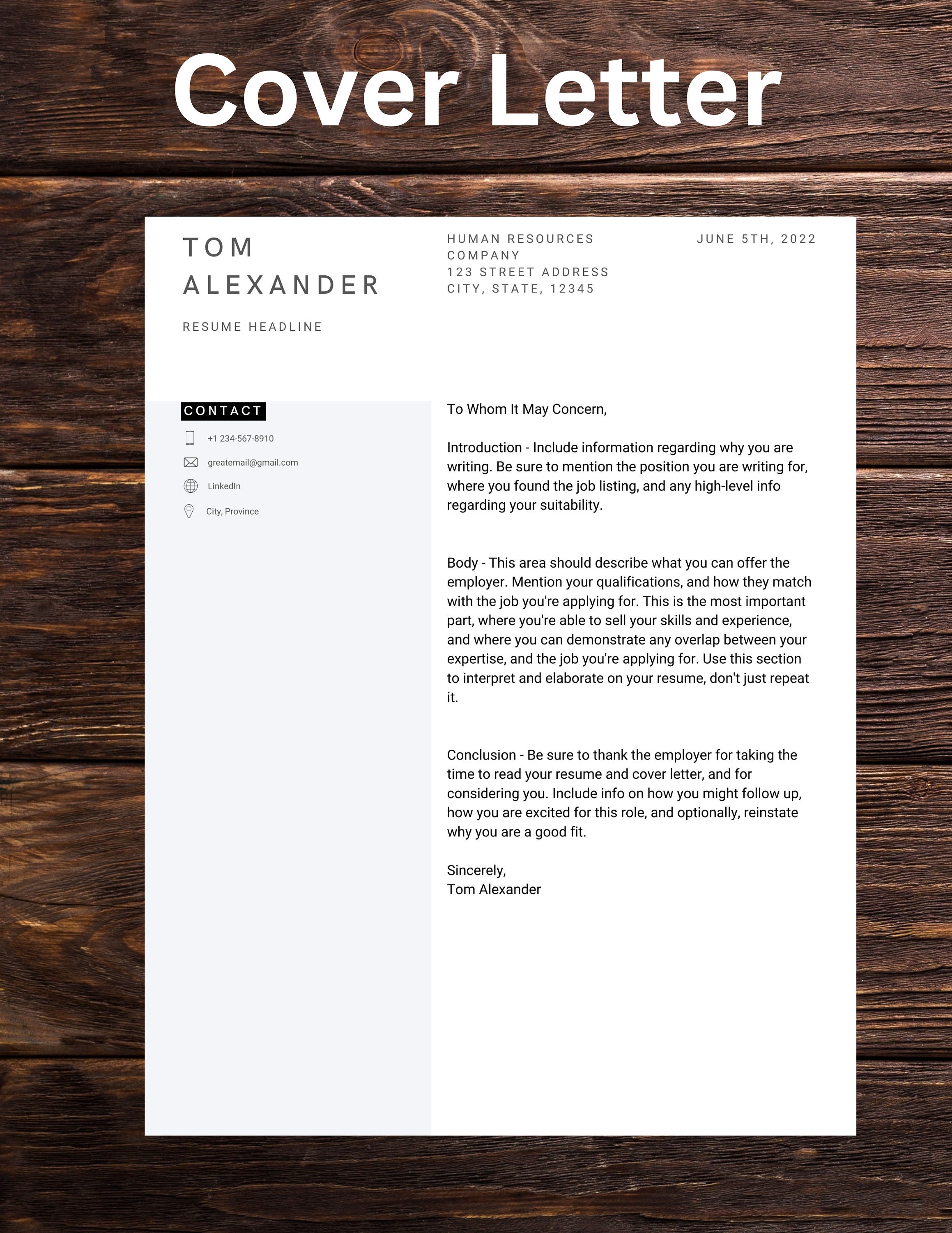 Clean Resume Template for Canva | Minimalist Executive CV Design ...