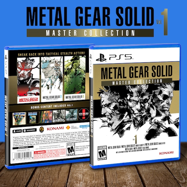 Metal Gear Solid: Master Collection Vol. 1 PS5 DIGITAL DOWNLOAD SLEEVE