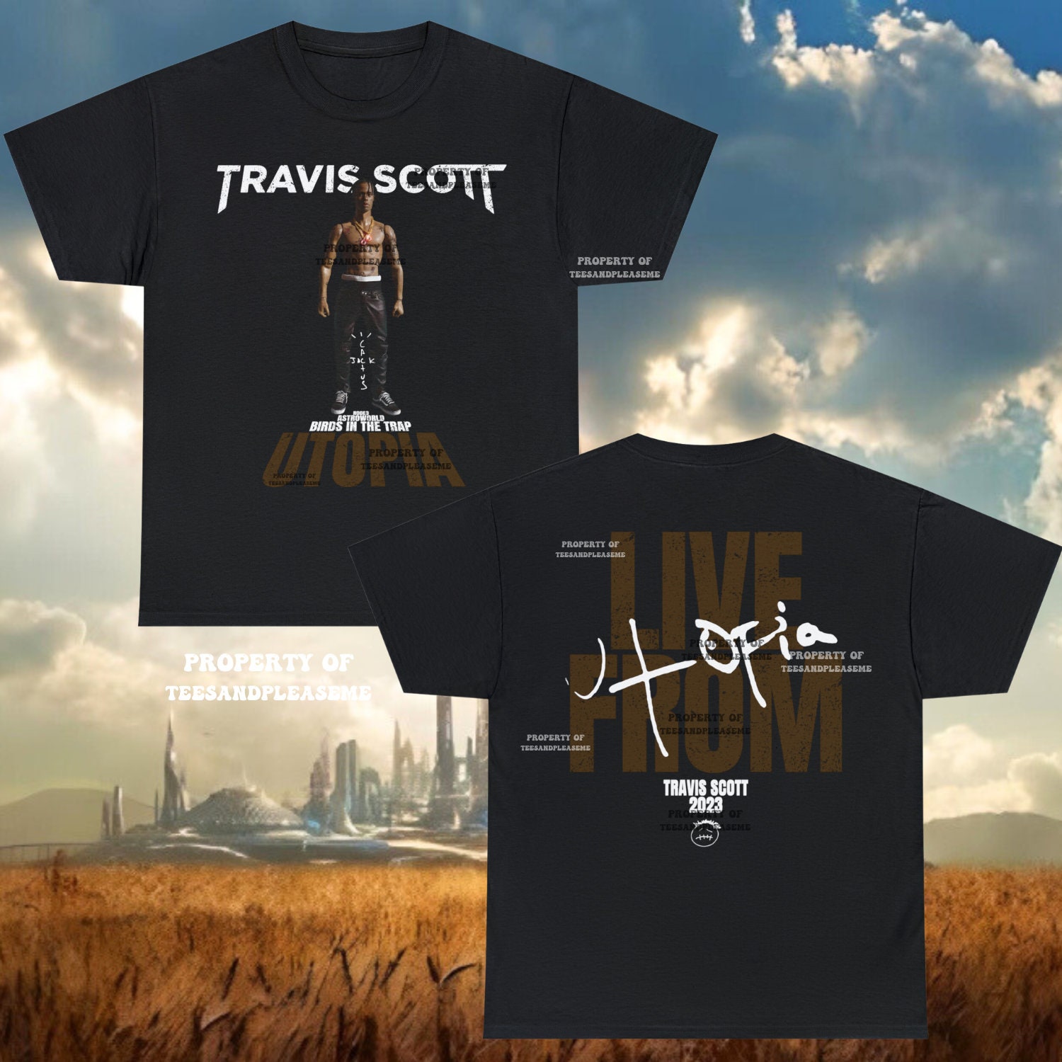 Travis Scott Astroworld Promotional T-shirt. Rare. XL. Gildan 