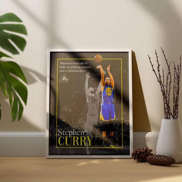 Steph Curry Quote Poster Etsy