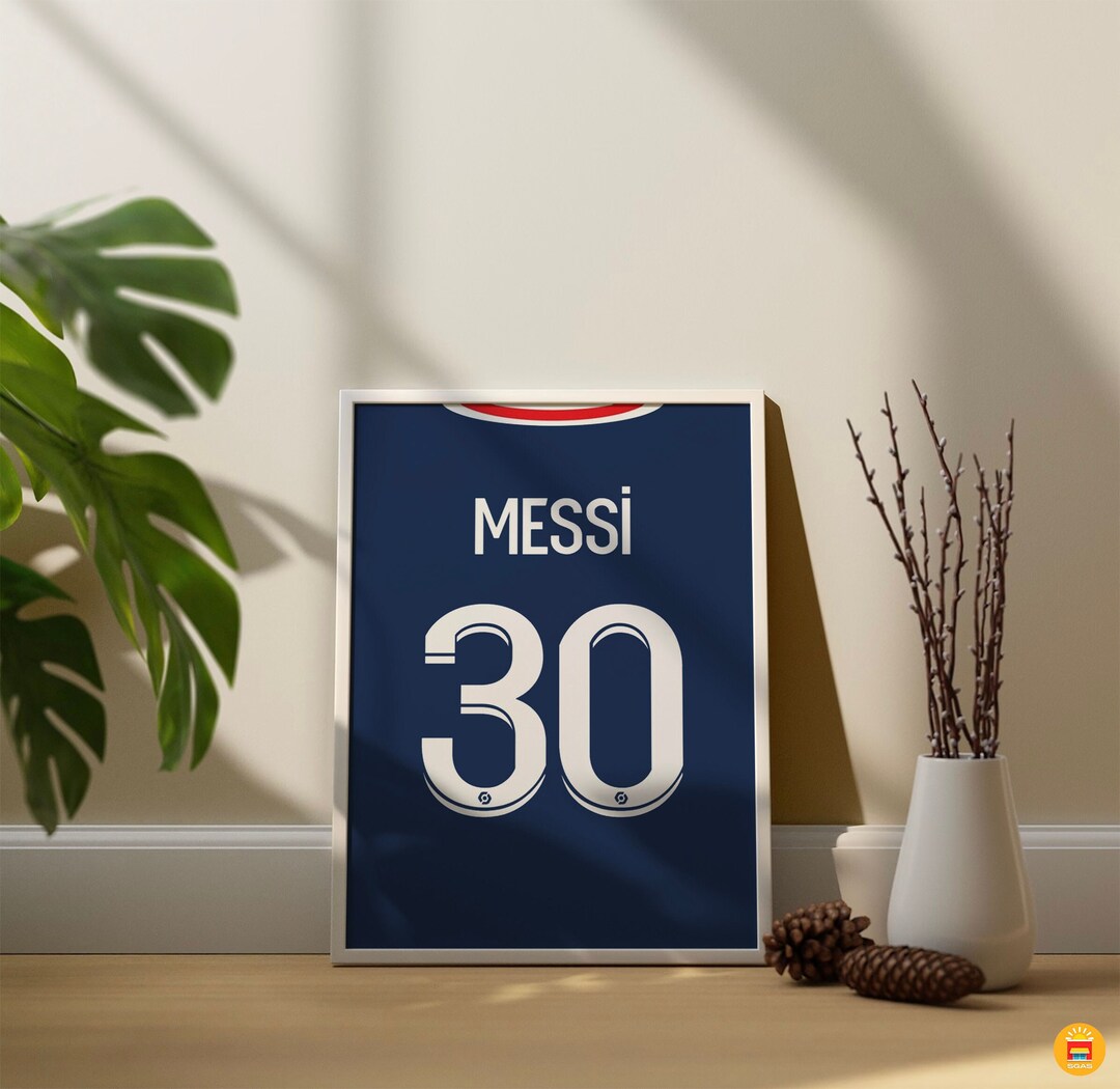 Lionel Messi Printable Jersey Messi Poster Messi PSG Jersey - Etsy