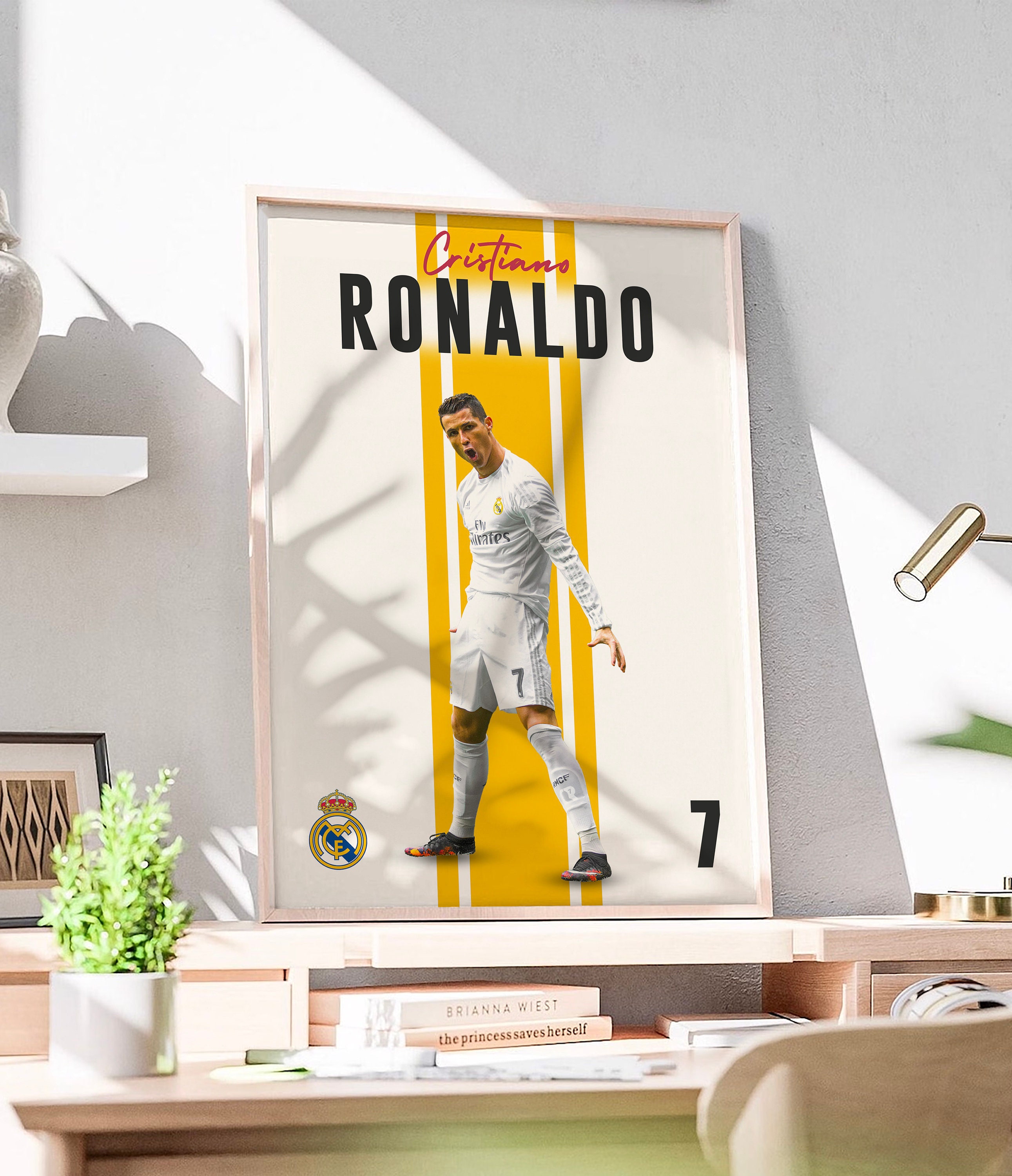 Cristiano Ronaldo Poster, Ronaldo Printable Poster, Real Madrid soccer ...