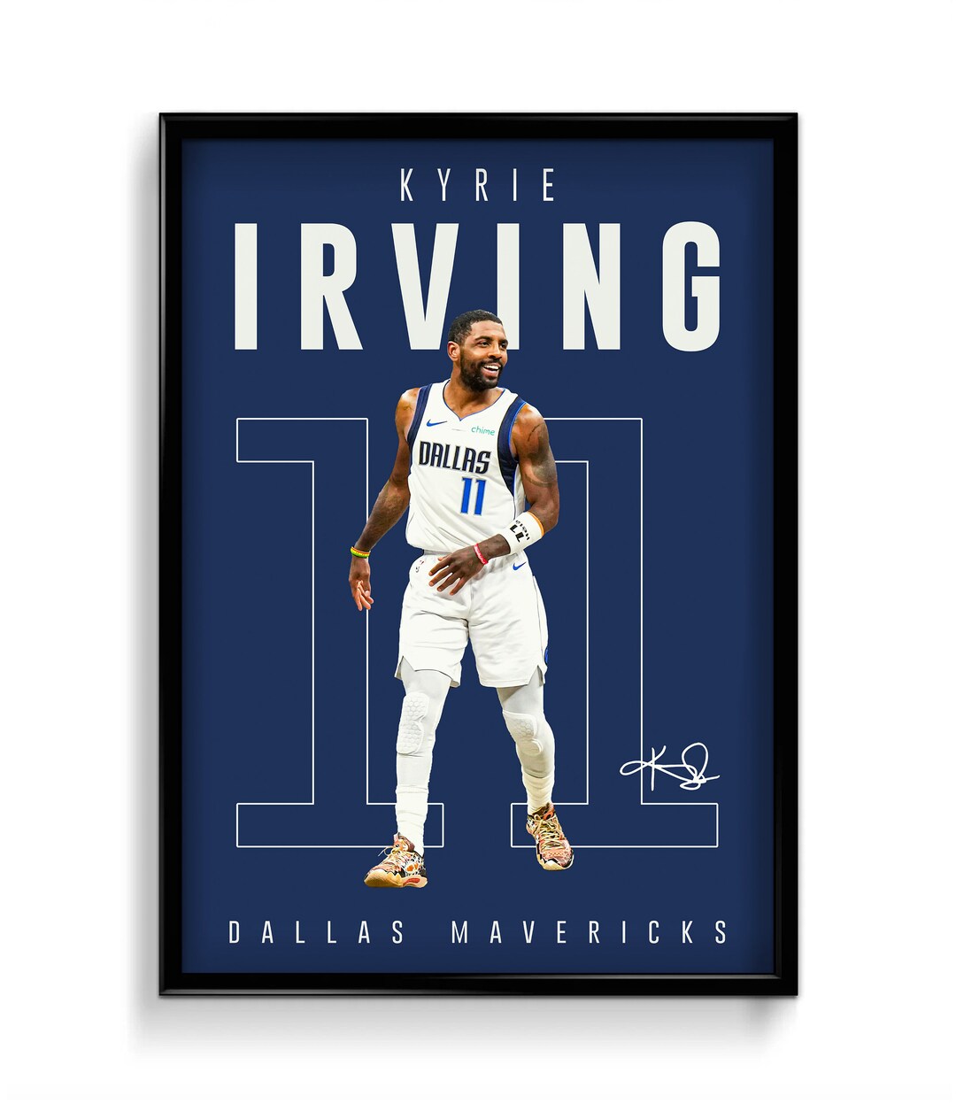 Kyrie Poster, Kyrie Irving Printable Poster, NBA Poster, Dallas Mavericks, Teenagers Room Sport ...