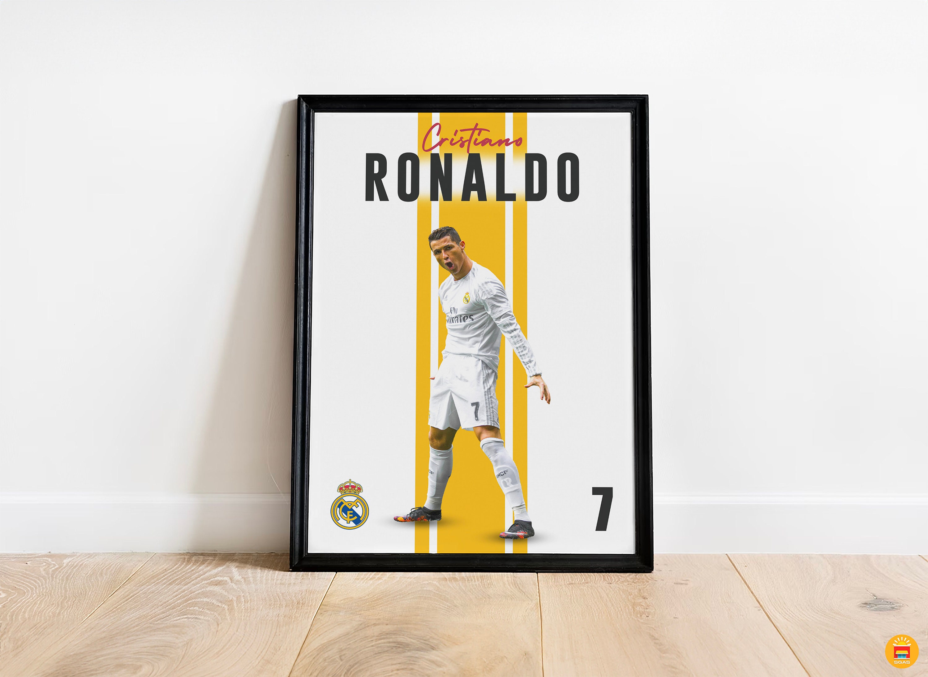 Cristiano Ronaldo Poster, Ronaldo Printable Poster, Real Madrid soccer ...