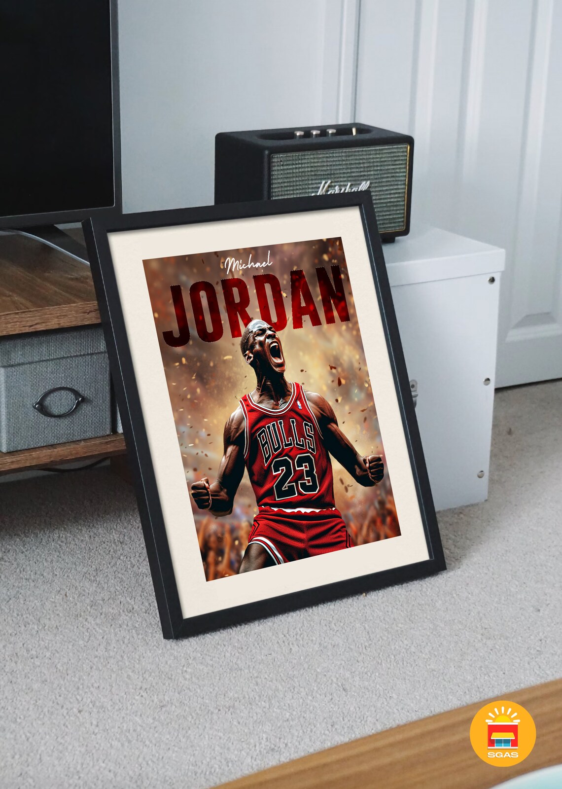 michael jordan autographed poster