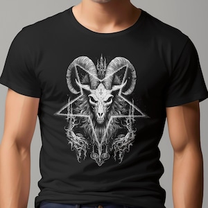 Devil 3 Tshirt Black Metal T shirt Heavy Metal Tee Horror Gift Satan Tshirt Gothic Behemoth Birthday Gift Rock T-shirt Demon Unisex Tee
