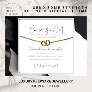 Cancer Gift for Women | Strength Jewellery Necklace | Cancer Patient Gift | Breast Cancer Gifts | End of Chemo Necklace | Get Well Soon