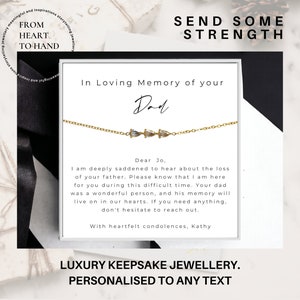 Sympathy Gift for Loss | Personalised Grief Gift for Her | Grief Gift | Bereavement Gift | Condolence Gift | Teardrop 18k Gold Bracelet