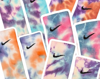 Nike socks tie dye, Reverse tie dye, nike socks, Nike Tie Dye, Tie Dye socks, Adult Socks, Colorful Socks, crew socks, Christmas gifts