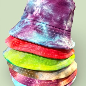 Tie Dye Bucket Hat - Etsy