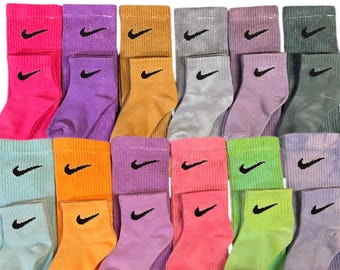 Tie dye Nike socks, Nike, Nike tie dye socks, Nike adult socks, Nike toddler socks, colorful socks, tie dye, Kids tie dye sock, toddler nike