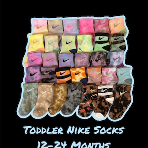 Toddler Nike Socks, Nike Tie dye Kids socks, Tie dye Nike, Nike Toddler, 3C-5C, 12-24 months, Tie Dye Socks, Kids socks, Nike socks tie dye