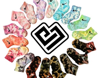 Little kids Tie dye Nike Socks, Tie dye socks, Kids socks, nike socks, tie dye nike, kids, pre school school, socks, tie dye, hand dyed sock