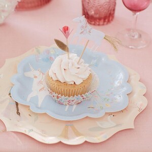 Unicorn Princess Small Party Plates image 2