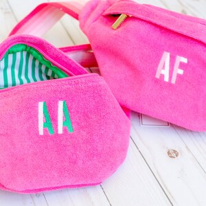 Frottee Gürteltasche Gürteltasche mit Monogramm