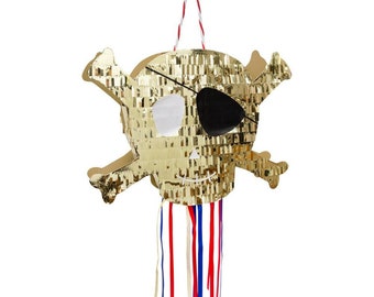 Gold Skull Party Pinata