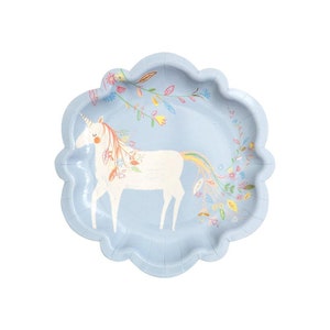 Unicorn Princess Small Party Plates image 1