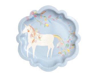 Unicorn Princess Small Party Plates