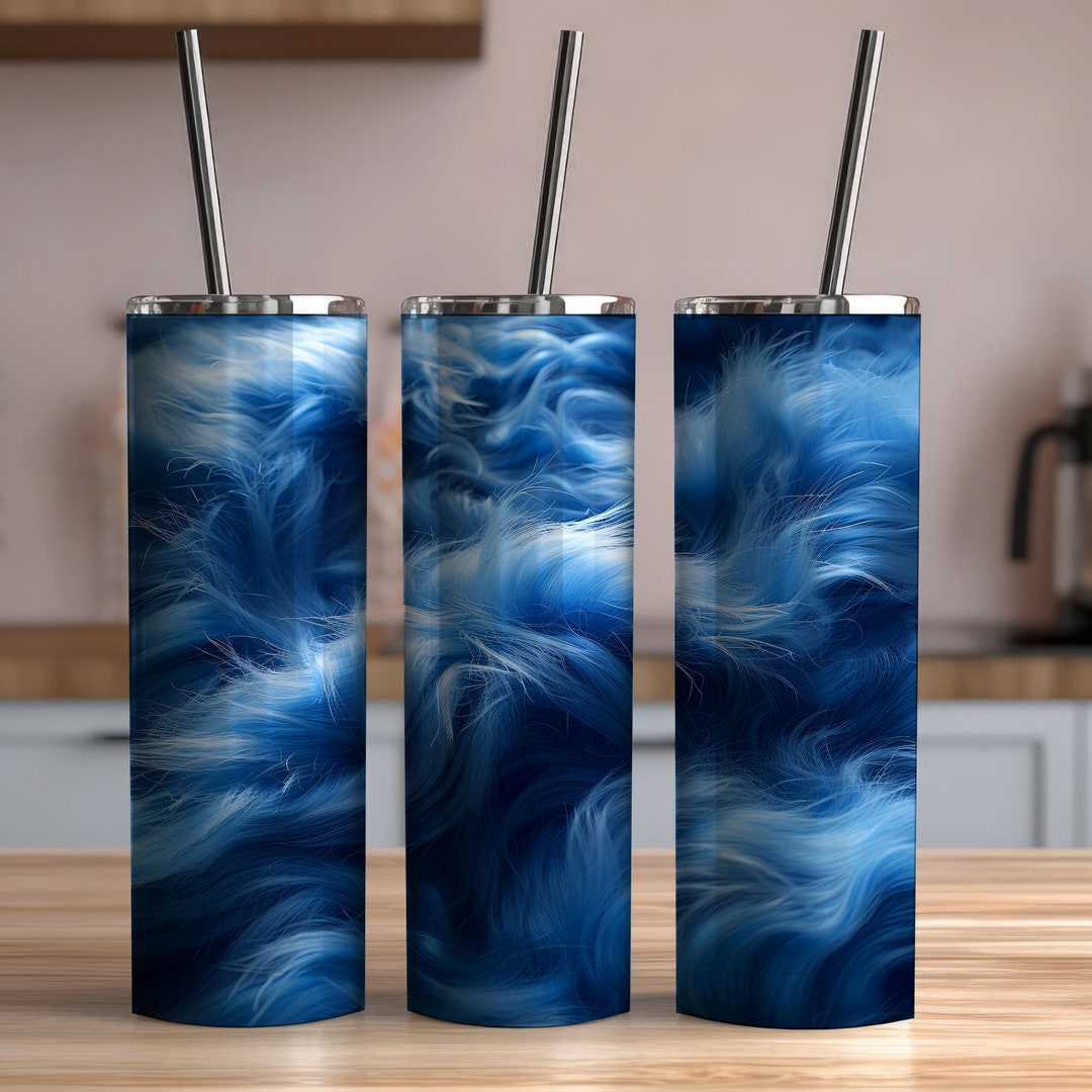 3D Fur Tumbler Wrap, Seamless Tumbler Wrap, 11oz and 15oz Coffee Mug Wrap, 20oz Sublimation