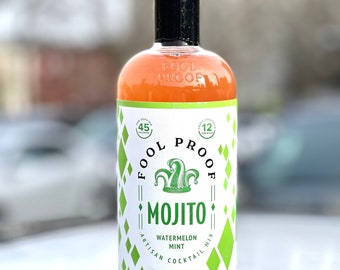 Watermelon Mint Mojito cocktail - Mojito Drink Mixer - Non Alcoholic Mocktail - Craft Cocktail Mixer - Summer Party Drinks - Drink Mixer