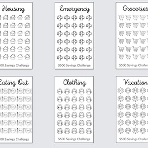 A6 Savings Challenge Bundle