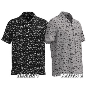 Star Wars Galaxy Battle Space Ships X Wing Tie Fighter Inspired Men Women Button Up Down Shirt Short Sleeve Hawaiian Custom Print