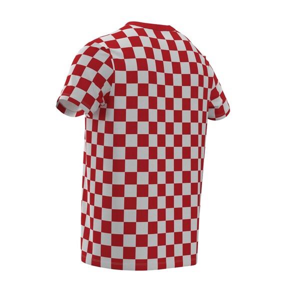 Checker Check Box Pattern Black White Red Gray Grey Racing