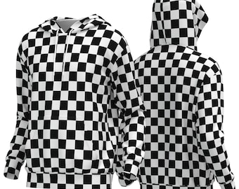 [ NERDY ]★23SS★CHECKERBOARD TAPE SWEATSHIRT Amazon.com: Checkerboard Black White Checkered Crew Neck