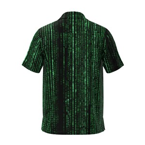 The Matrix World Coding Programming Code Neo Trinity Morpheus Coder Programmer Nerd Geek Men Women Button Shirt Short Sleeve Custom Print image 6