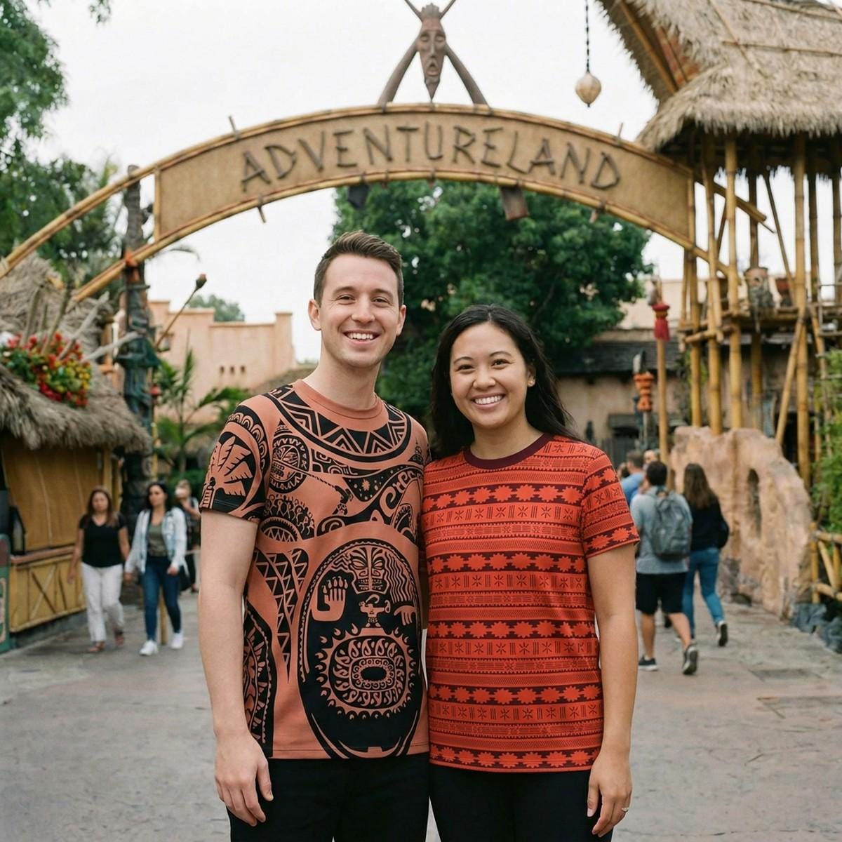 Moana Maui Tattoo T-shirt Costume Disney Disneyland Marathon Fun 