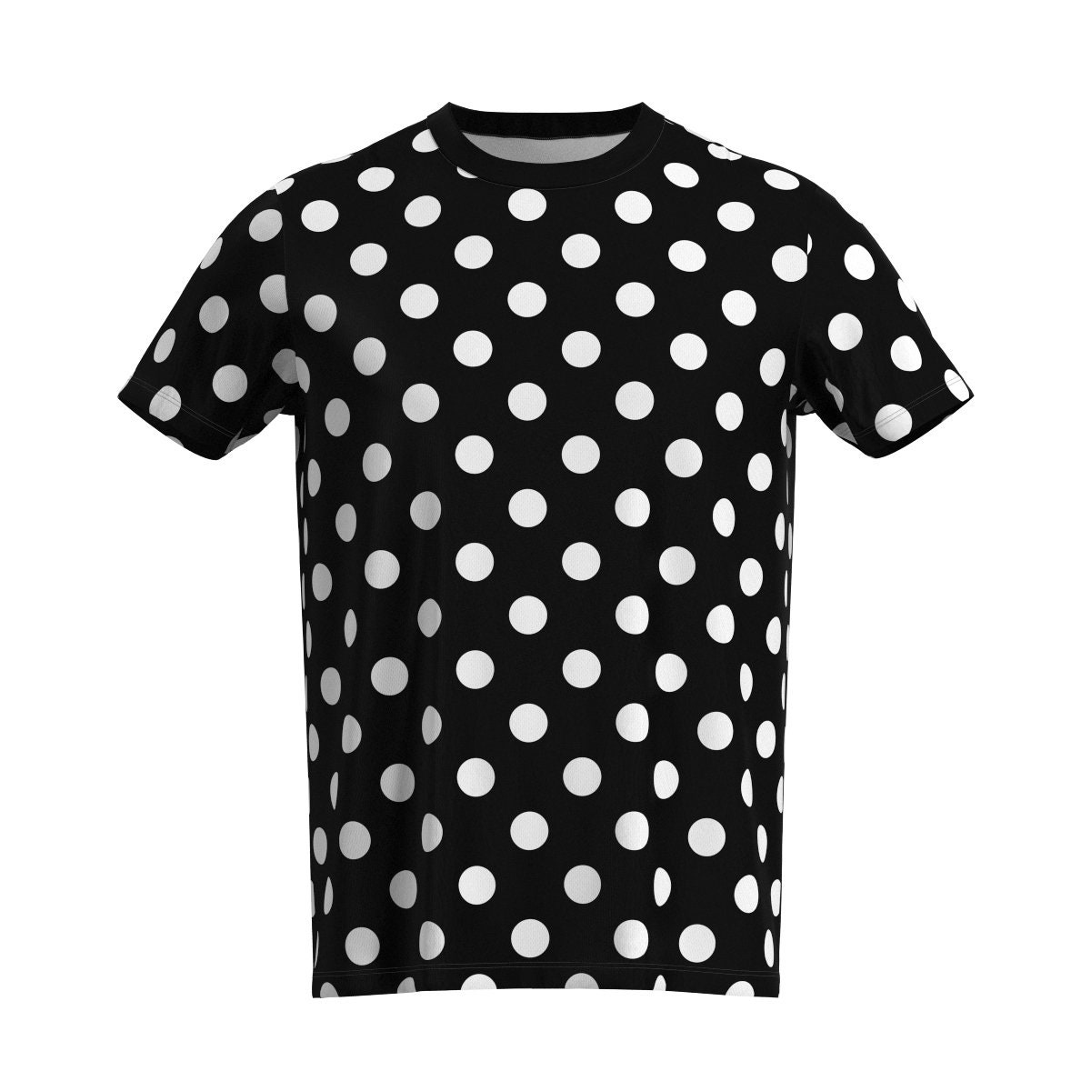 Polka Dot Dots Retro Millennial Fashion Style Black White