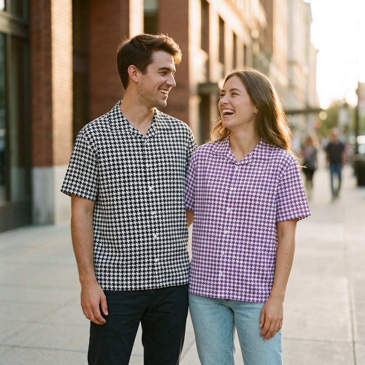 Purple Houndstooth - Etsy
