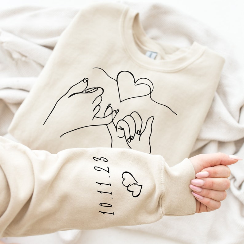 Custom Valentine Couple Sweatshirt, Matching Hoodies, Anniversary Gift