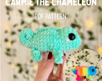 LAAG NAAIEN Carmie the Chameleon pdf-patroon alleen met patroonmod