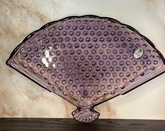 Plateau de fabrication Fenton Amethyst Hobnail