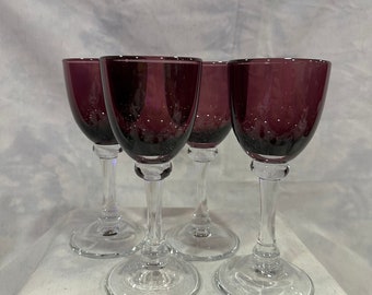 Amethyst Wine Glasses | Set of 4