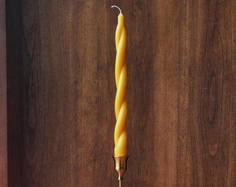 11.5 inch Twined Beeswax Candle