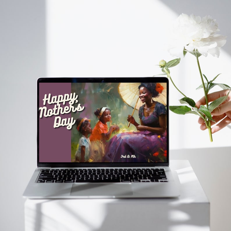 Mother's Day Zoom Virtual Backgrounds Backdrop Women Etsy