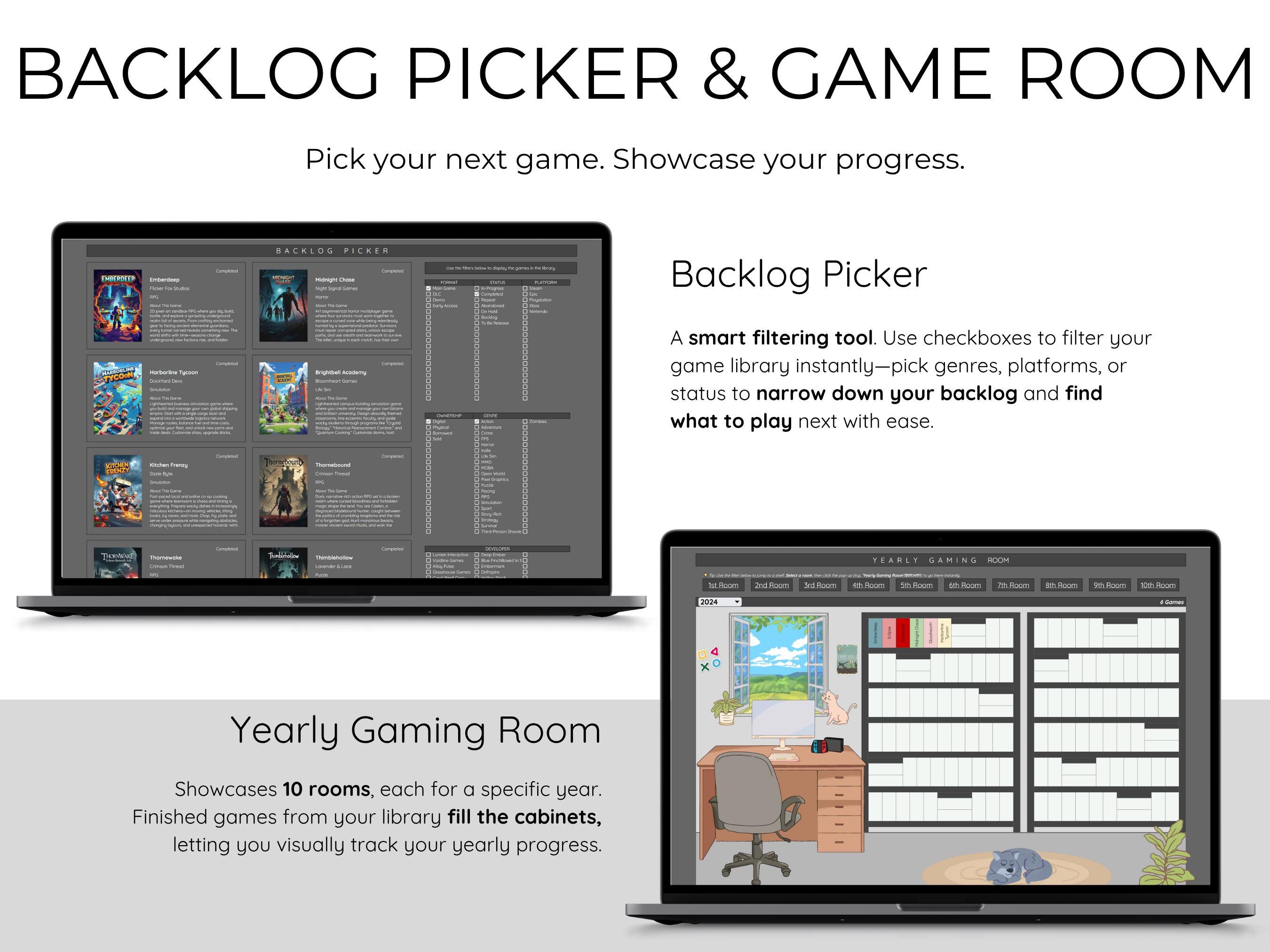 Video Game Tracker Google Sheets Template Gaming Journal Excel Template ...