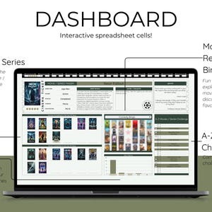 Film & Serie TV Show Tracker Tabelle Vorlage mit Galerie Zitaten Sammlung Film Liebhaber Journal Planer Episoden Bewertung Bewertung Bingo Bild 5