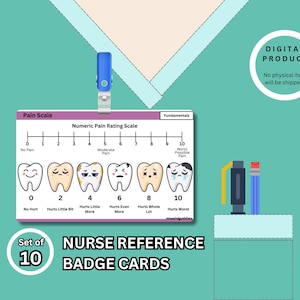 Conjunto de 10 Pacotes Completos de Cartões de Referência de Enfermeiros Pacote de Cartões de Laboratório de UTI Cartão de Anotações de Enfermagem ACLS Cartões de Bolso Médicos ABG Escala de Dor de Queimaduras EKG