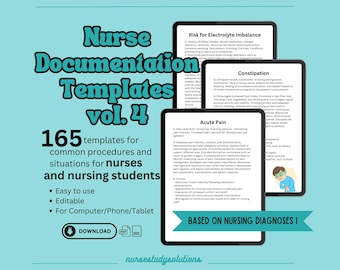 165 Nurse Documentation Template based on Nursing Diagnoses I SBAR Nurse Charting Guide Nursing Notes Nursing Care Plan ICU Report Sheet