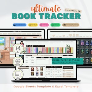 2026 Ultimate Reading Book Tracker Google Sheets Template Excel Template TBR Book List Budget Tracker Digital Personal Library Book Review