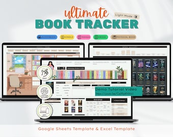 2026 Ultimate Reading Book Tracker Google Sheets Template Excel Template TBR Book List Budget Tracker Digital Personal Library Book Review